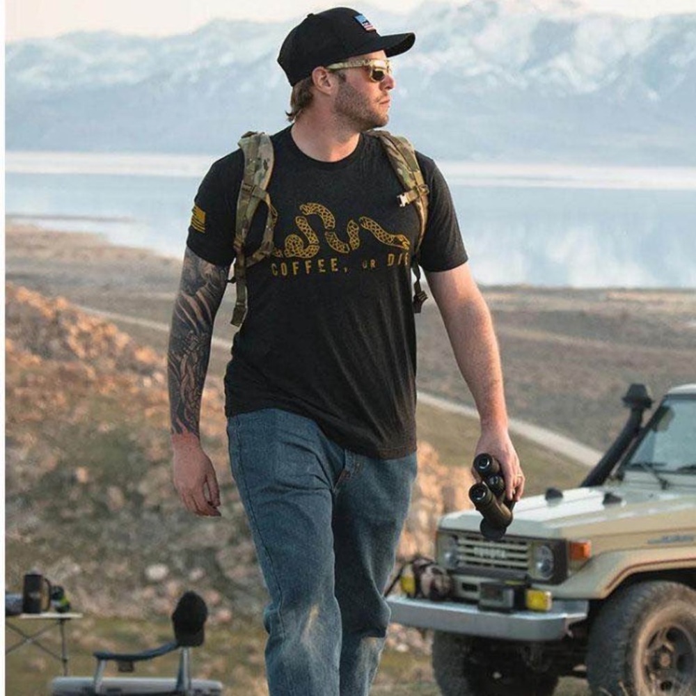 NIP Black Rifle Coffee Company Coffee or Die Tshirt